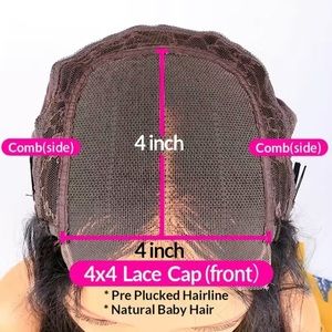 13x4 transparent lace wig humans hair